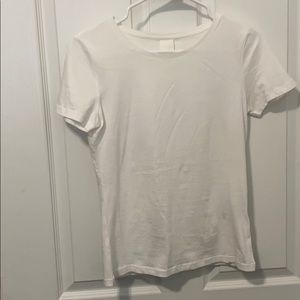 Plain white T, worn twice.